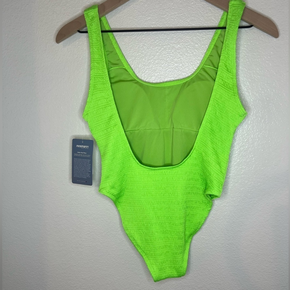 NEW Mosmann Australia One-Piece Swimsuit Small Neon Green - Picture 2 of 8